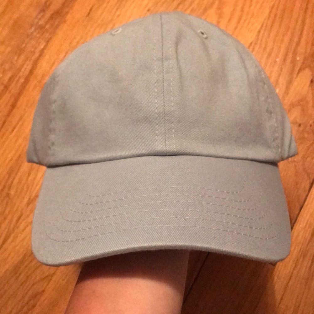 Baby blue baseball cap